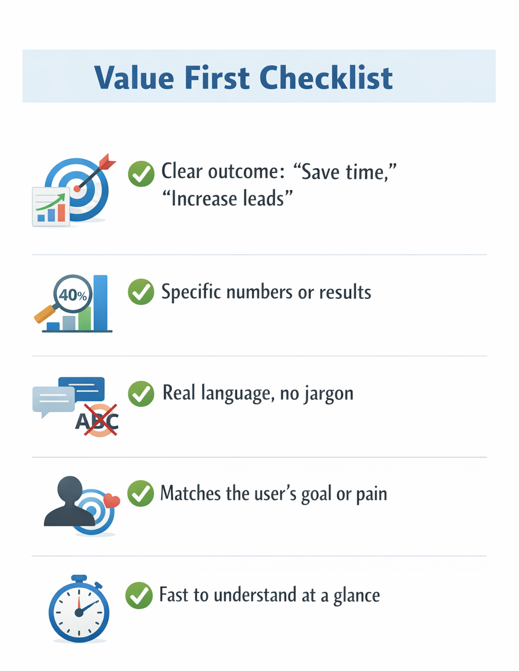 Infographic checklist titled 