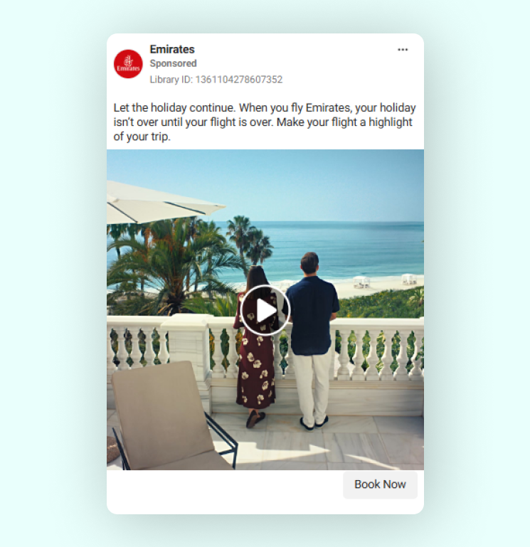 Emirates Instagram ad