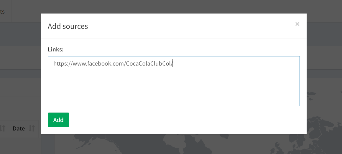 add links to Facebook groups and pages on LeadEnforce