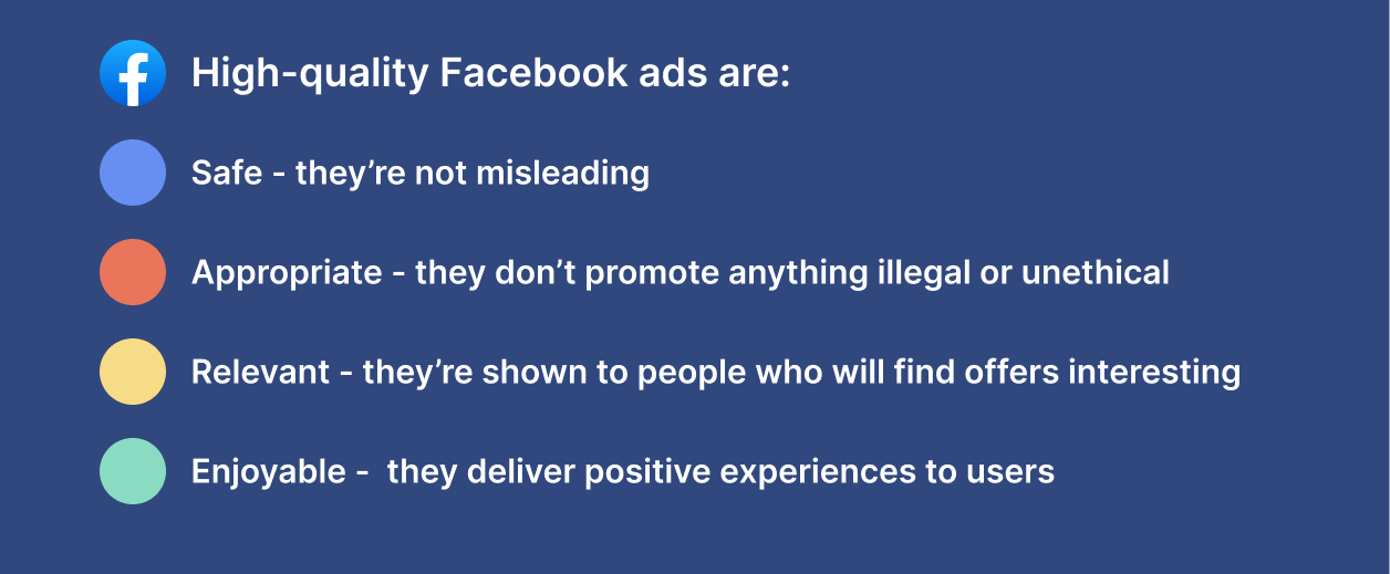 Characteristics of quality Facebook ads