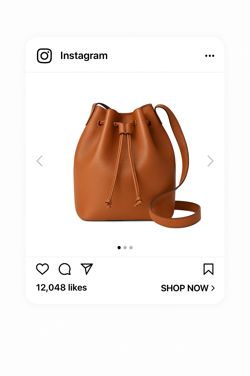 Instagram carousel ad with high engagement and product-focused visuals