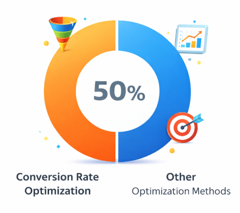 Bar chart comparing segmented vs non-segmented marketing emails, showing 30% higher open rates and 50% higher click-through rates for segmented campaigns